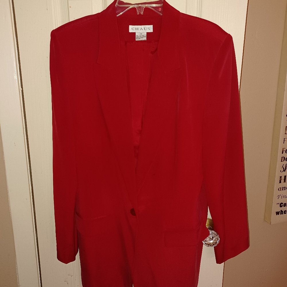 Chaus Red Casual Jacket